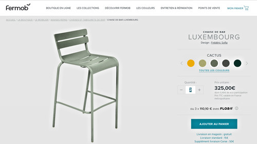 Fermob chaises de bar - -,
