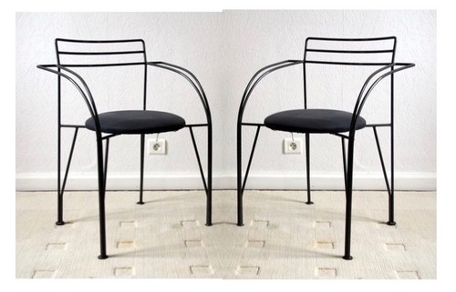 Paire fauteuils lune - fauteuils,